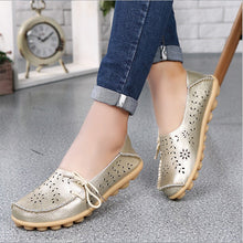 Load image into Gallery viewer, Flats  Summer   Genuine Leather Shoes