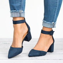 Load image into Gallery viewer, Factory Direct Low Heels Sandals Women Ankle Strap Summer Shoes