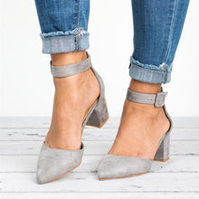 Load image into Gallery viewer, Factory Direct Low Heels Sandals Women Ankle Strap Summer Shoes