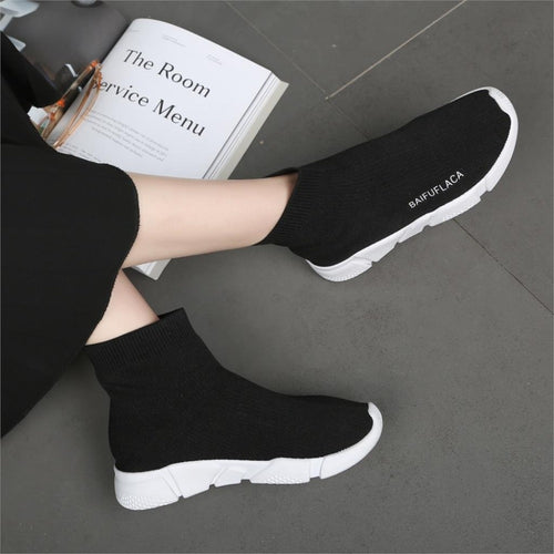 Women Boots 2018 Black Platform Shoes Woman Mesh Boots Solid Ankle Boots Platform Mesh Sneakers Breathable Shoes Zapatos Mujer