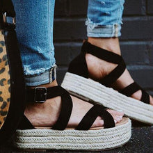 Load image into Gallery viewer, Summer Women's Shoes Sandals Platform Shoes Retro Roman Platform