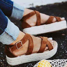 Load image into Gallery viewer, Summer Women's Shoes Sandals Platform Shoes Retro Roman Platform