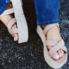Load image into Gallery viewer, Summer Women's Shoes Sandals Platform Shoes Retro Roman Platform
